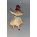 Елочная игрушка ватная редкая Девочка, СССР 