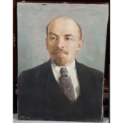 Картина Ленин художник Тульский художественный фонд холст масло СССР 