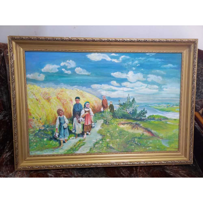 Картина Поле, художник Селиверстов 2011 год, холст, масло