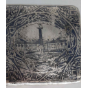 Портсигар, серебро 84 пробы, чернение. 1886 год Москва