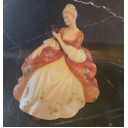 Статуэтка Задумчивая дама винтажная, фарфор, Royal Doulton, Англия
